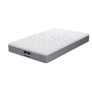 Giselle Bedding Single Mattress 23cm Pocket Spring Mattress with Adjustable Firmness Reversible Foam Layer for Medium Firm & Firm Support Motion Isolation Bedroom Bed