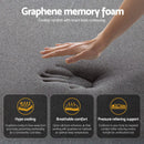 Giselle Bedding Queen Mattress 35cm Euro Top with Graphene Cooling Comfort Medium Firm