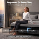 Giselle Double Mattress 26cm Firm Pocket Spring Dual Edge Support Dark Grey