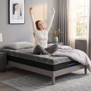 Giselle King Single Mattress 26cm Firm Pocket Spring Dual Edge Support Dark Grey