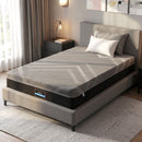 Giselle King Single Mattress 26cm Firm Pocket Spring Dual Edge Support Dark Grey