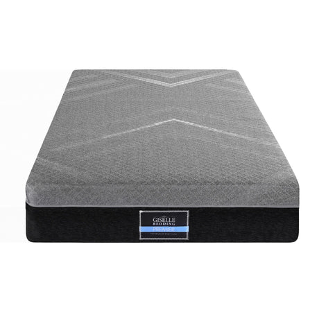 Giselle Single Mattress 26cm Firm Pocket Spring Dual Edge Support Dark Grey