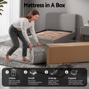 Giselle Single Mattress 26cm Firm Pocket Spring Dual Edge Support Dark Grey