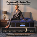 Giselle 34cm King Single Hybrid Mattress with Cooling Gel Memory Foam and Edge Support