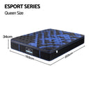 Giselle 34cm Queen Hybrid Mattress with Cooling Gel Memory Foam and Edge Support