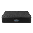 Giselle Bedding Double Mattress 34cm Euro Top with 5-Zone Pocket Spring Support Black