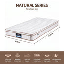 Giselle 20cm Firm King Single Mattress Pocket Spring for Bedroom or Guest Room