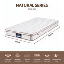 Giselle 20cm Firm Single Mattress Pocket Spring for Bedroom or Guest Room