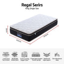 Giselle 35cm King Single Mattress Firm with Copper Memory Foam and Edge Support
