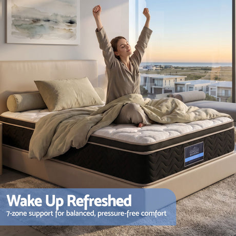 Giselle 35cm Single Mattress Firm with Copper Memory Foam and Edge Support