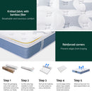 25cm Giselle Mattress Queen Bed Pocket Spring Mattresses