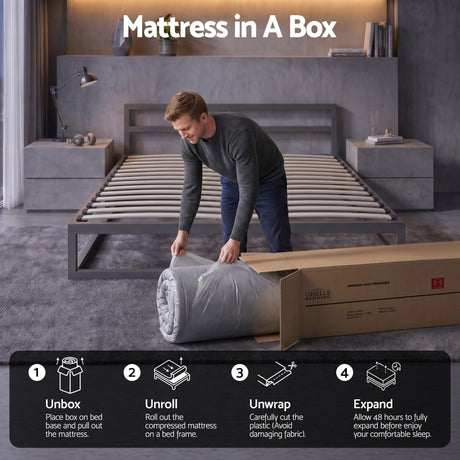Giselle 30cm Queen Mattress with Edge Support and 5-Zone Comfort