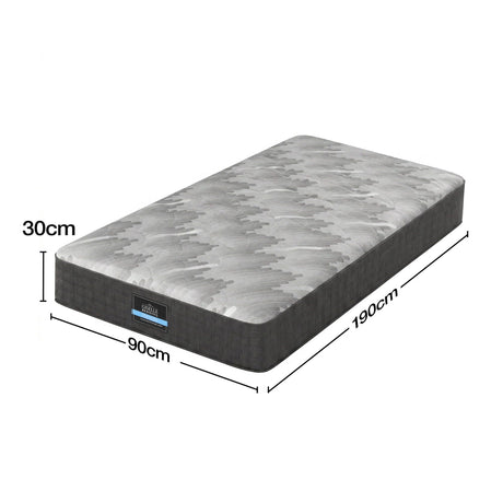 Giselle 30cm Single Mattress with Edge Support and 5-Zone Comfort