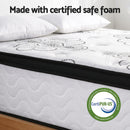 Giselle Bedding Double Mattress 30cm Pocket Spring Euro Top Medium Firm Foam