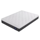 Levitex Double Mattress Lumbar Support, 5-Zone Pocket Springs & 2-Row Hardened Edges for Deep Sleep, Cooling Gel Memory & Egg-Crate Foam