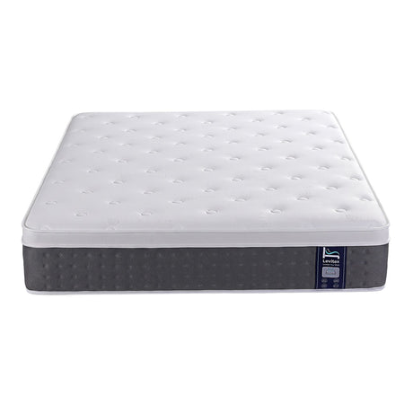 Levitex King Mattress Lumbar Support, 5-Zone Pocket Springs & 2-Row Hardened Edges for Deep Sleep, Cooling Gel Memory & Egg-Crate Foam