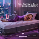 Levitex King Single Mattress Lumbar Support, 5-Zone Pocket Springs & 2-Row Hardened Edges for Deep Sleep, Cooling Gel Memory & Egg-Crate Foam