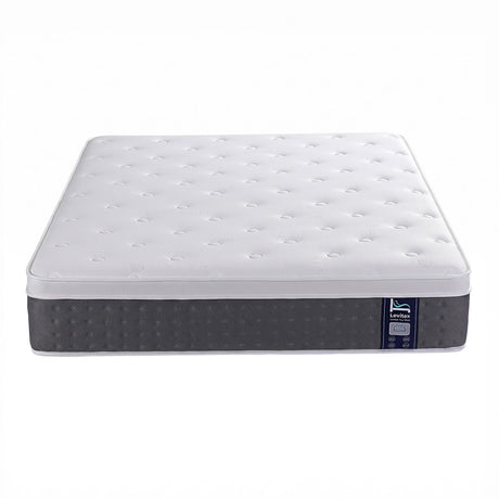 Levitex Queen Mattress Lumbar Support, 5-Zone Pocket Springs & 2-Row Hardened Edges for Deep Sleep, Cooling Gel Memory & Egg-Crate Foam