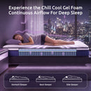 Levitex Queen Mattress 23CM With Pocket Spring & Cooling Gel Foam, Medium-Firm Full-Body Support, Mattresses In A Box