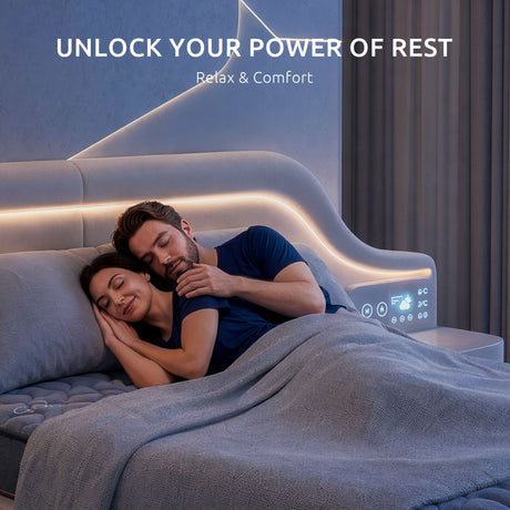 Levitex 25 cm Hybrid Pocket Spring Mattress Firm with 4cm Egg Crate Foam for Deep Sleep Bamboo Charcoal Fabric Double