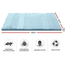 Giselle Bedding Memory Foam Mattress Topper 7-Zone 5cm Double