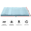 Giselle Bedding Memory Foam Mattress Topper 7-Zone 8cm King