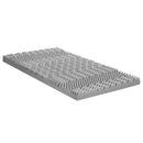 Giselle Bedding 8cm Memory Foam Mattress Topper 7-Zone Graphite Single