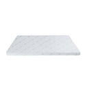 Giselle Bedding 8cm Memory Foam Mattress Topper 7-Zone Graphite Single