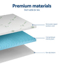 Giselle 8cm Memory Foam Mattress Topper Gel Egg Crate Foam Bamboo Double