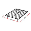 Artiss Double Bed Frame,Floating Metal Bed Frame with Smart LED Lights - Sturdy Metal Platform Bed Base, Silent Design, Tool-Free Assembly, 300KG Capacity for Home/Hotel/Master Bedroom