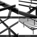Artiss Double Bed Frame,Floating Metal Bed Frame with Smart LED Lights - Sturdy Metal Platform Bed Base, Silent Design, Tool-Free Assembly, 300KG Capacity for Home/Hotel/Master Bedroom