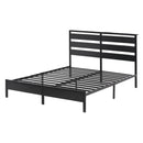 Artiss Bed Frame Double Size LED Metal Bed Base with Charging Station