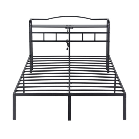 Artiss Bed Frame Queen Size with Charging Station WAVE