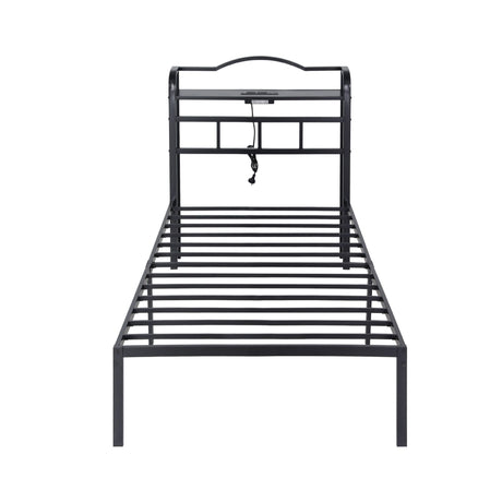 Artiss Bed Frame Single Size with Charging Station WAVE