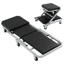 Giantz Garage Creeper 2-in-1 Mechanic Stool Rolling Automotive Z Creeper Seat