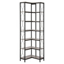 Artiss 6 Tiers Bookshelf Corner Shelf Bookcase Display Shelves Oak