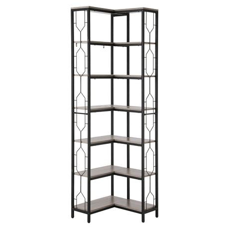 Artiss 6 Tiers Bookshelf Corner Shelf Bookcase Display Shelves Oak