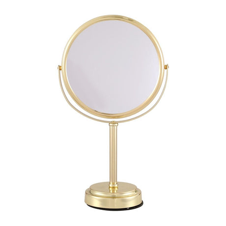 Embellir Makeup Mirror 20x20cm 1X 5X Magnifying Rotation Tabletop Gold