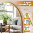 Embellir Arch Wall Mirror, Decorative Gold Frame Mirrors, 61x41cm Bathroom Vanity Mirror, Slim Frame for Living Room Entryway Bedroom Decor