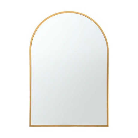 Embellir Arch Wall Mirror, Decorative Gold Frame Mirrors, 61x41cm Bathroom Vanity Mirror, Slim Frame for Living Room Entryway Bedroom Decor