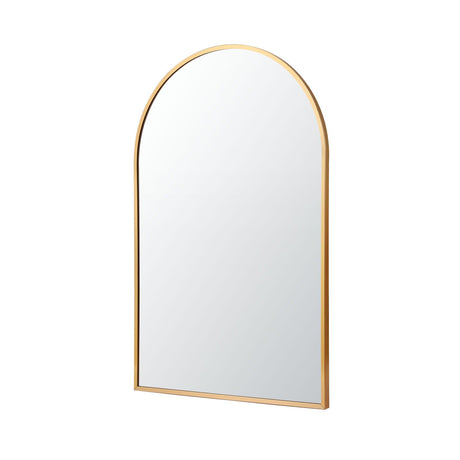 Embellir Arch Wall Mirror, Decorative Gold Frame Mirrors, 61x41cm Bathroom Vanity Mirror, Slim Frame for Living Room Entryway Bedroom Decor