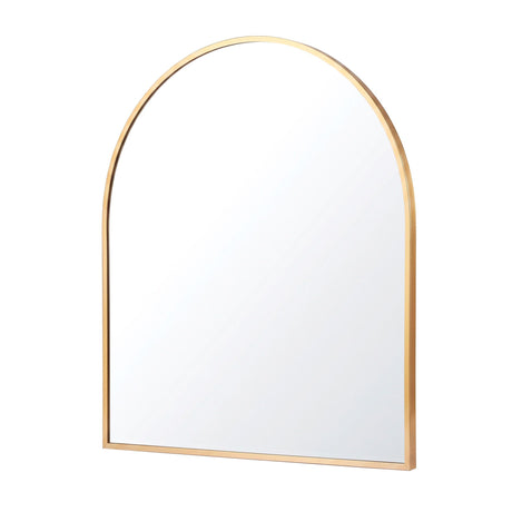 Embellir Arch Wall Mirror, Decorative Gold Frame Mirrors, 86x81cm Bathroom Vanity Mirror, Slim Frame for Living Room Entryway Bedroom Decor