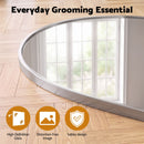 Embellir Arch Wall Mirror, Decorative Silver Frame Mirrors, 61x41cm Bathroom Vanity Mirror, Slim Frame for Living Room Entryway Bedroom Decor