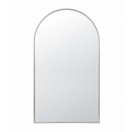 Embellir Arch Wall Mirror, Decorative Silver Frame Mirrors, 86x50cm Bathroom Vanity Mirror, Slim Frame for Living Room Entryway Bedroom Decor