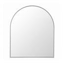 Embellir Arch Wall Mirror, Decorative Silver Frame Mirrors, 86x81cm Bathroom Vanity Mirror, Slim Frame for Living Room Entryway Bedroom Decor