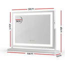 Embellir Makeup Mirror 58x46cm 360～ Rotatable Vanity Mirror with Lights Bright Light Strip Adjustable