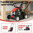 Giantz Petrol Lawn Mower 149cc 4 Stroke Hand Push 16in Grass Cutter Lawnmower