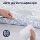 Giselle Cooling Mattress Protector Waterproof Deep Pocket Fitted Cover King Single
