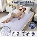 Giselle Cooling Mattress Protector Waterproof Deep Pocket Fitted Cover Single