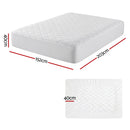 Giselle Waterproof Mattress Protector 100% Cotton Quilted Fitted Cover Queen